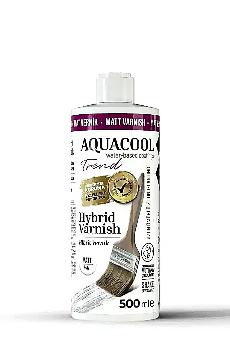 500ml – Mat Vernik Aquacool Trend Hibrit Vernik 