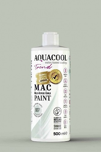 Ihlamur Yeşili Aquacool Trend MAC Boya – 500ml – 607 